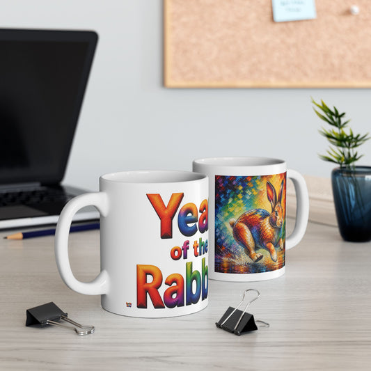Year of the Rabbit Mug | Ceramic Coffee Mug 11oz. | 15oz.