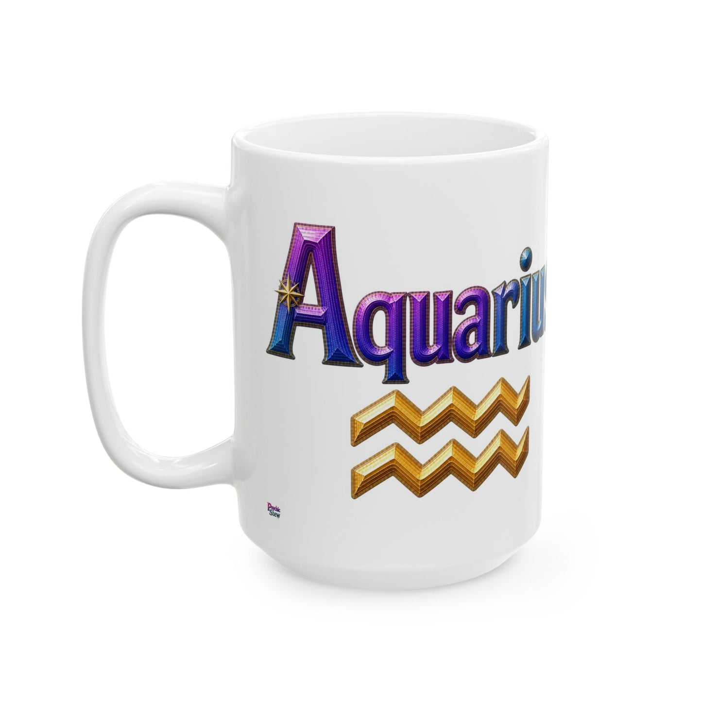 Aquarius Zodiac Mug | Ceramic Coffee Mug 11oz. | 15oz.