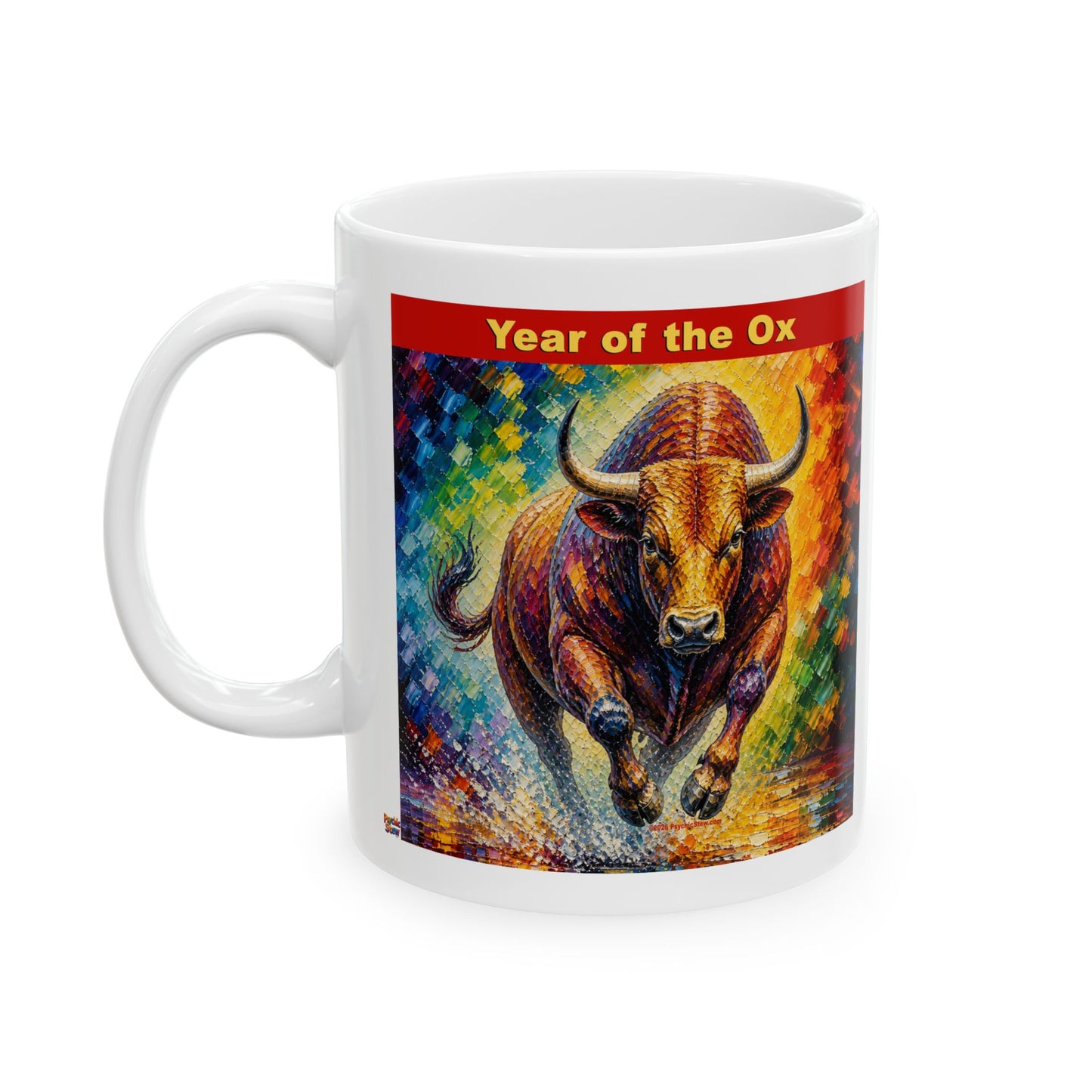 Eastern Year of the Ox Mug | Ceramic Coffee Mug 11oz. | 15oz.