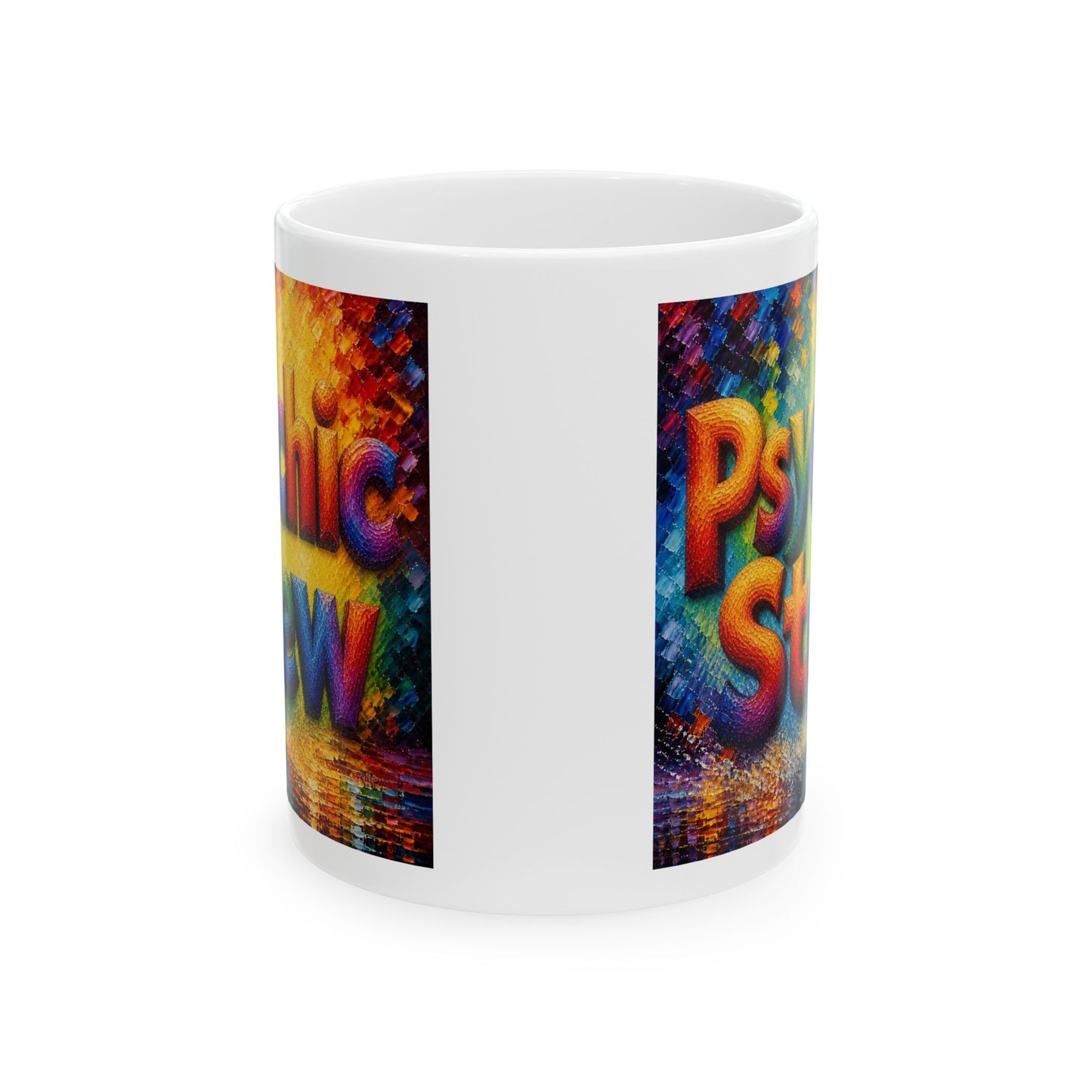Good Vibes Painted Psychic Stew Mug | Ceramic Coffee Mug 11oz. | 15oz.