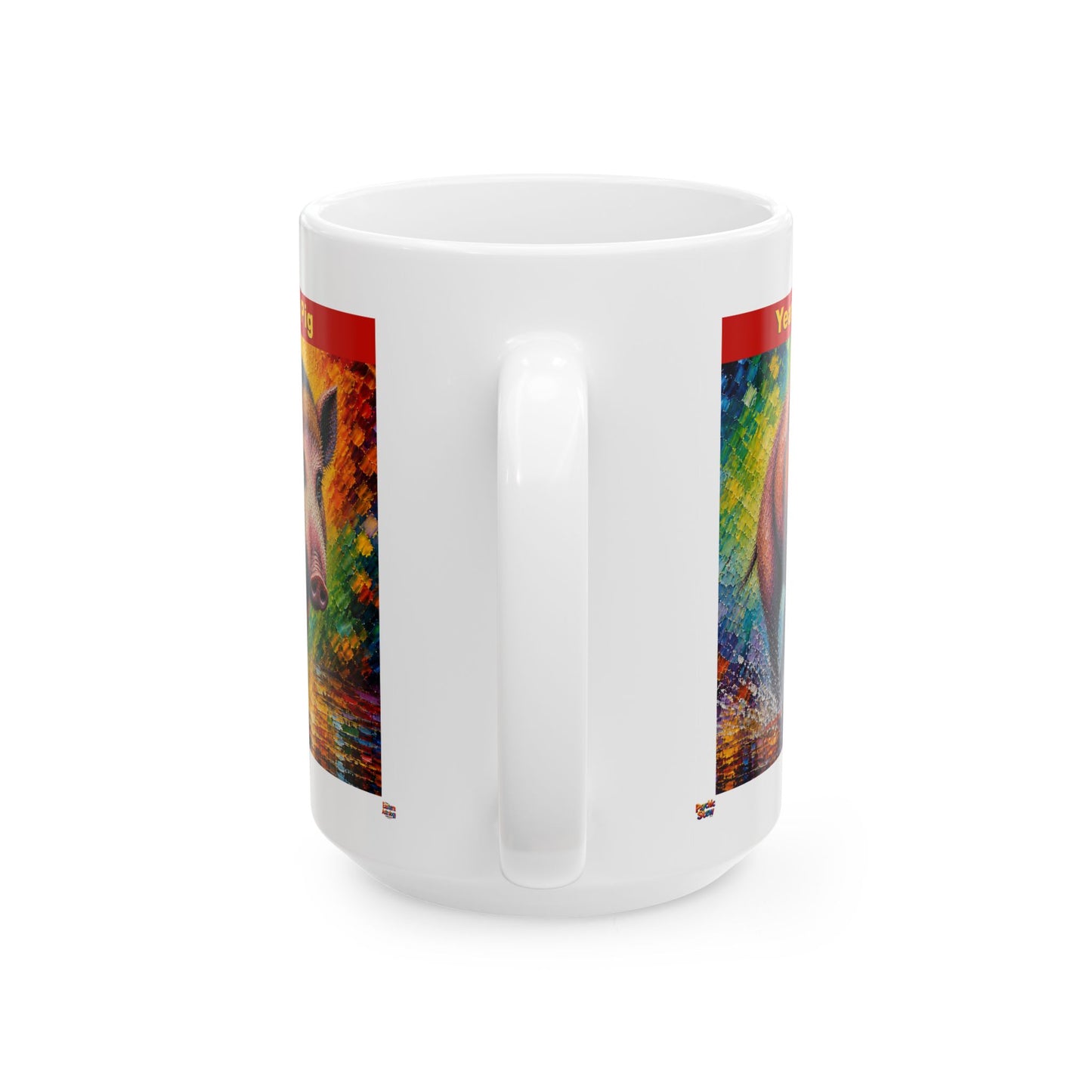 Eastern Year of the Pig Mug | Ceramic Coffee Mug 11oz. | 15oz.