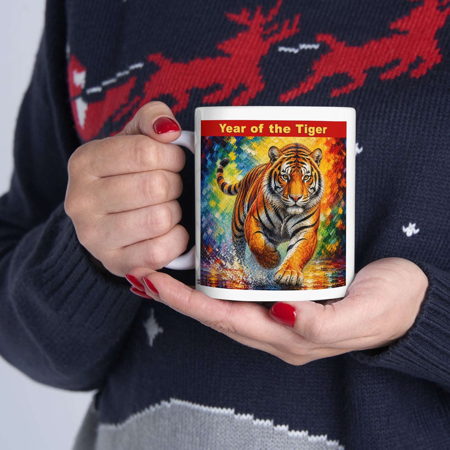 Eastern Year of the Tiger Mug | Ceramic Coffee Mug 11oz. | 15oz.