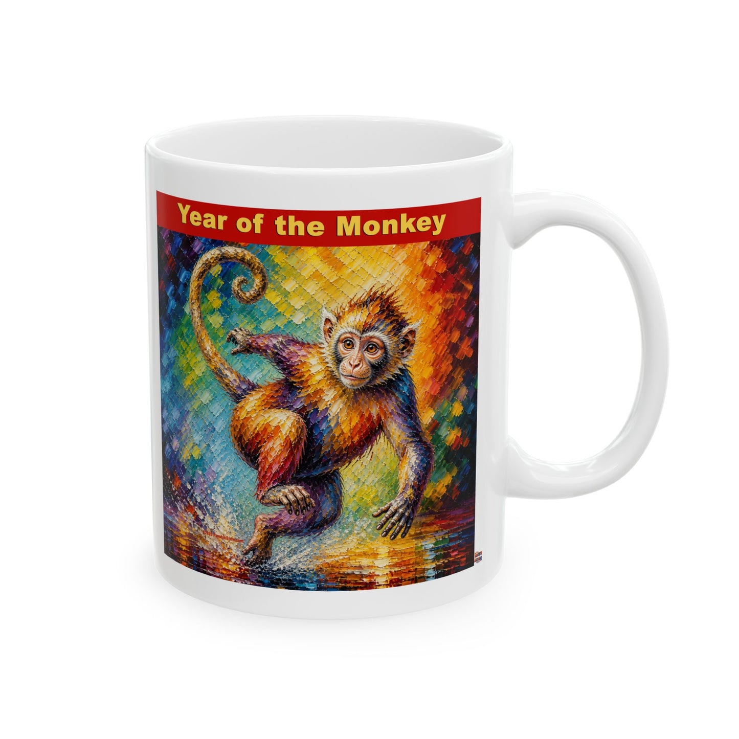 Eastern Year of the Monkey Mug | Ceramic Coffee Mug 11oz. | 15oz.