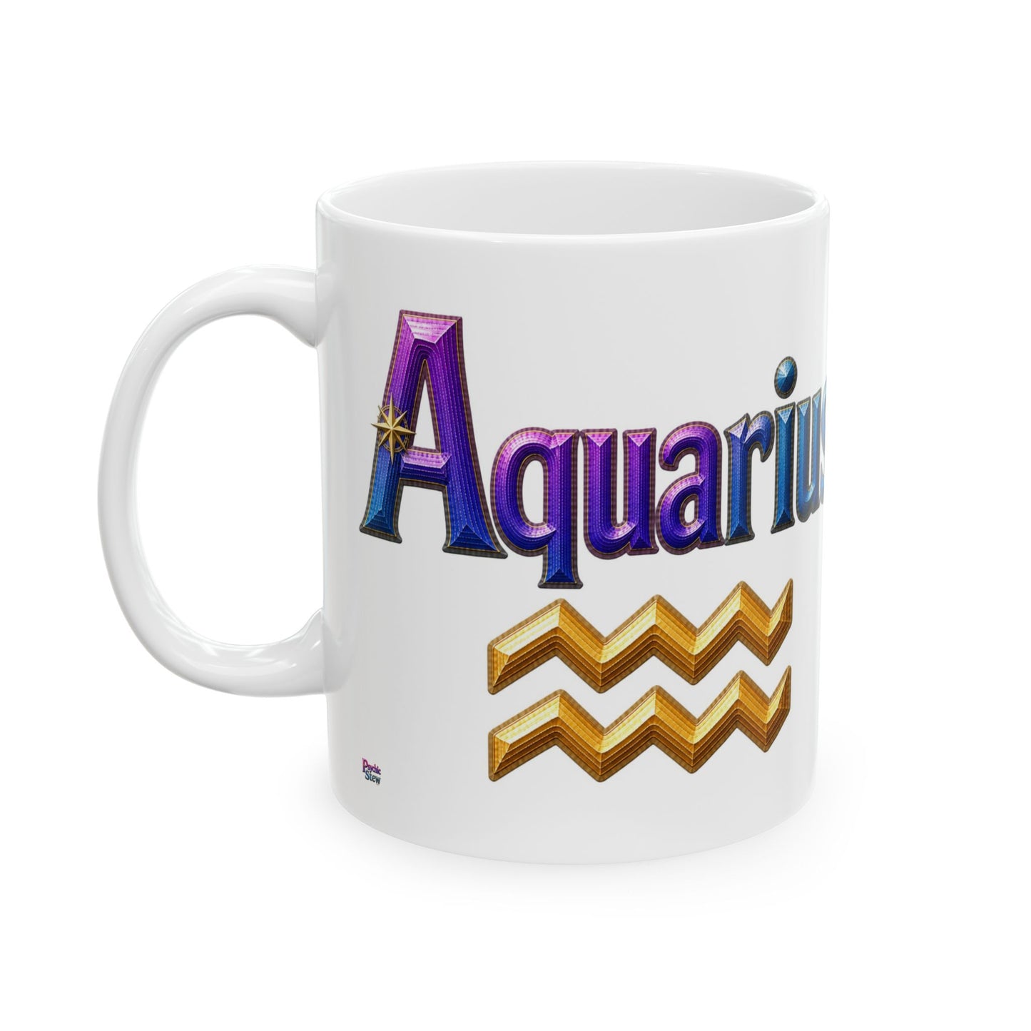 Aquarius Zodiac Mug | Ceramic Coffee Mug 11oz. | 15oz.