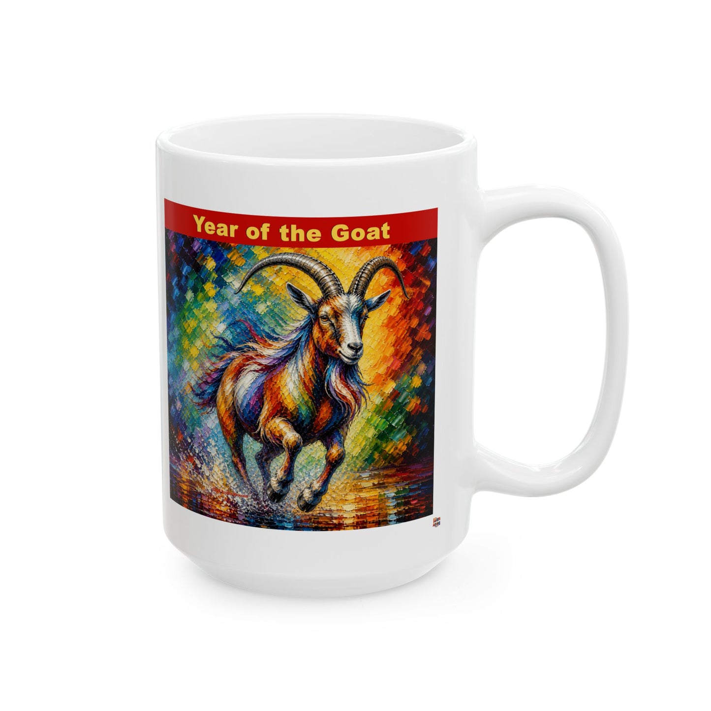 Eastern Year of the Goat Mug | Ceramic Coffee Mug 11oz. | 15oz.