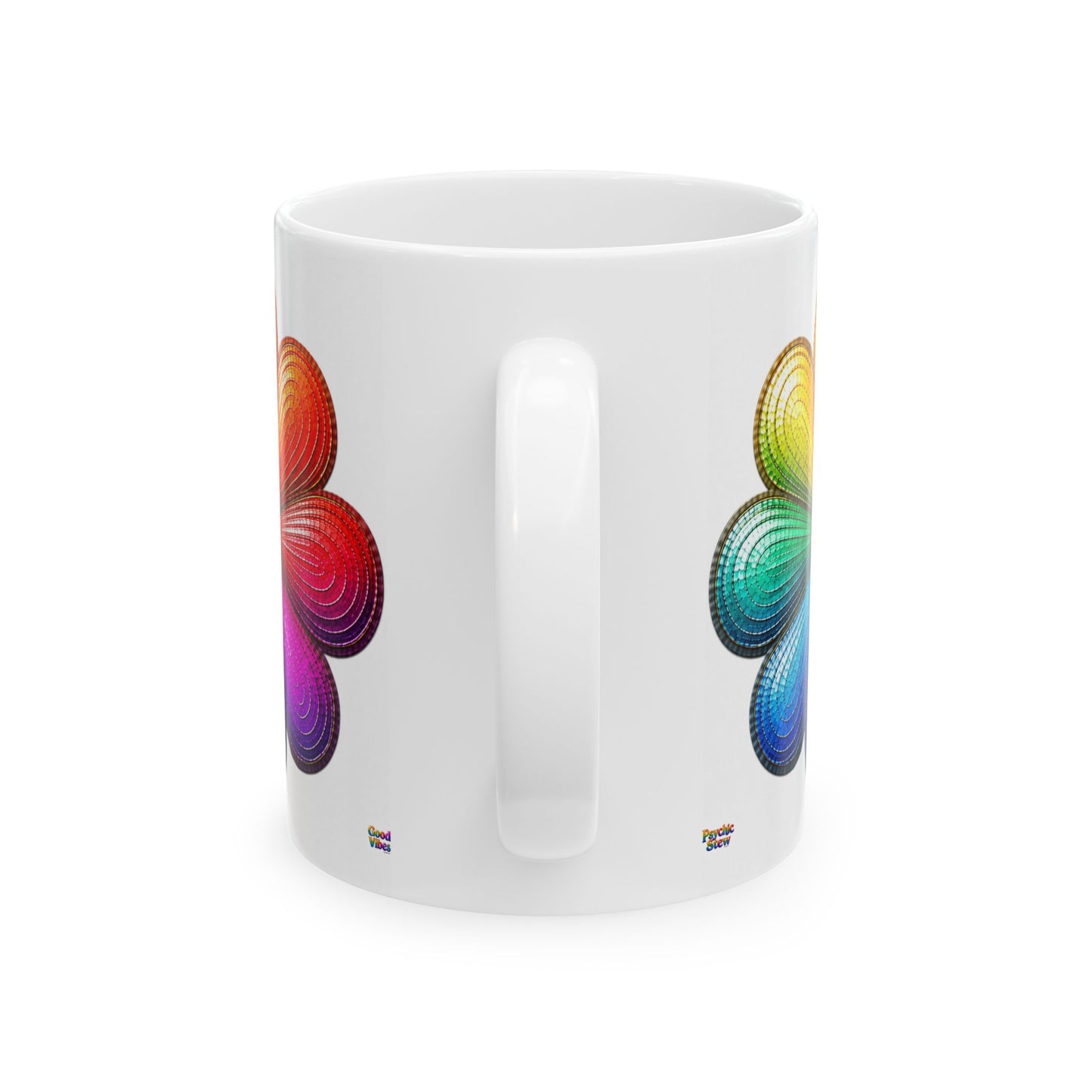 Good Vibes Flower Mug | Ceramic Coffee Mug 11oz. | 15oz.