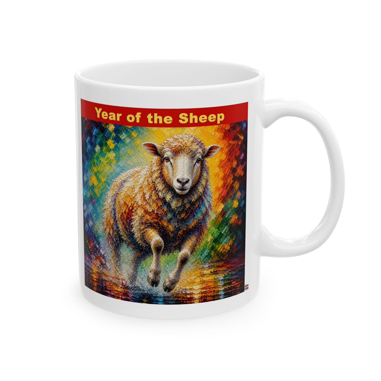 Eastern Year of the Sheep Mug | Ceramic Coffee Mug 11oz. | 15oz.