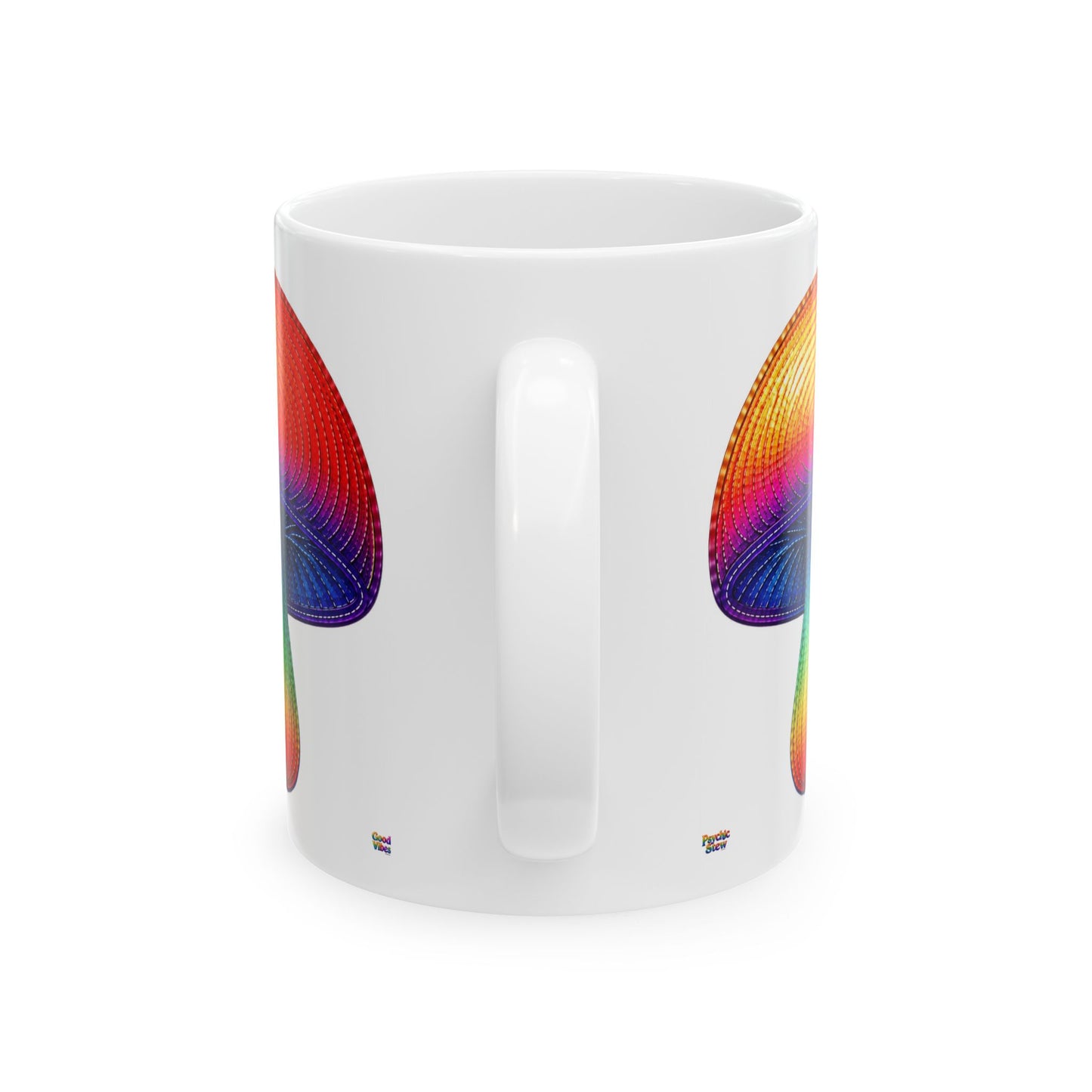 Good Vibes Mushroom Mug | Ceramic Coffee Mug 11oz. | 15oz.