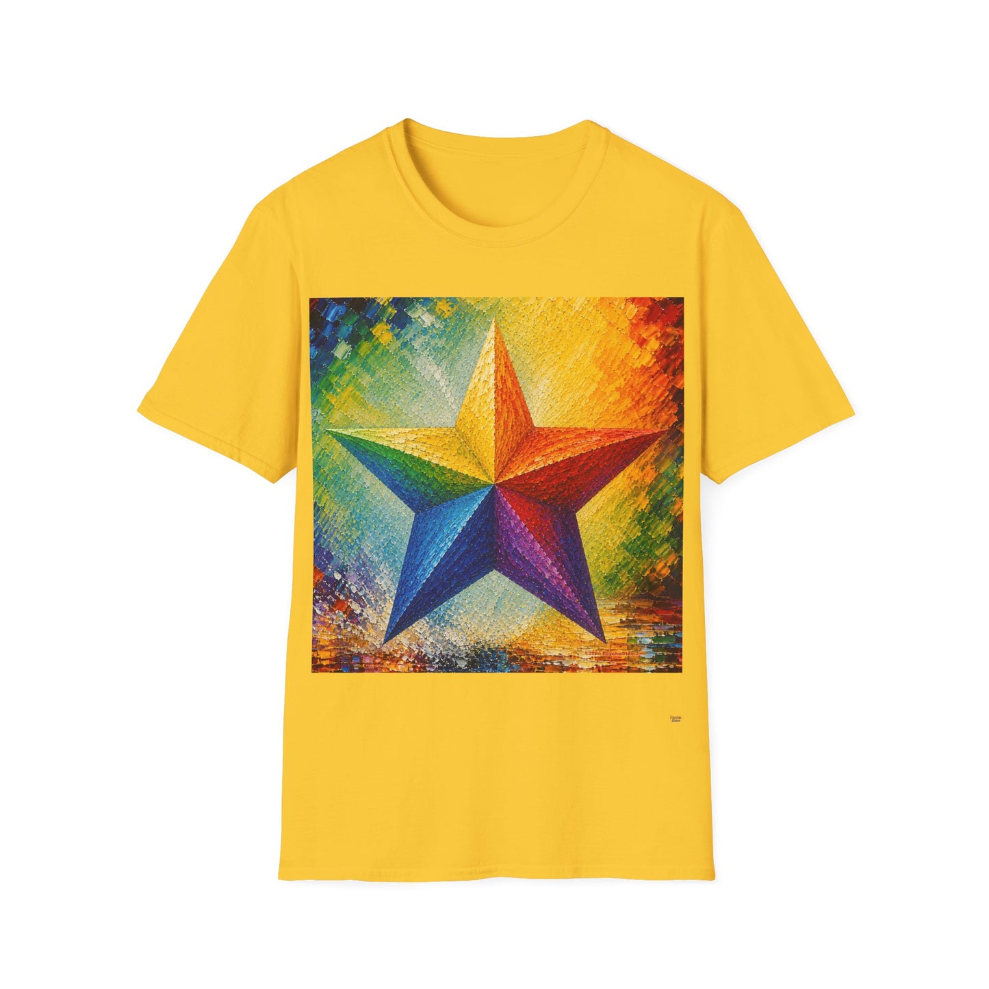 Good Vibes Painted Star T-Shirt | 13 Colors | S - 3XL