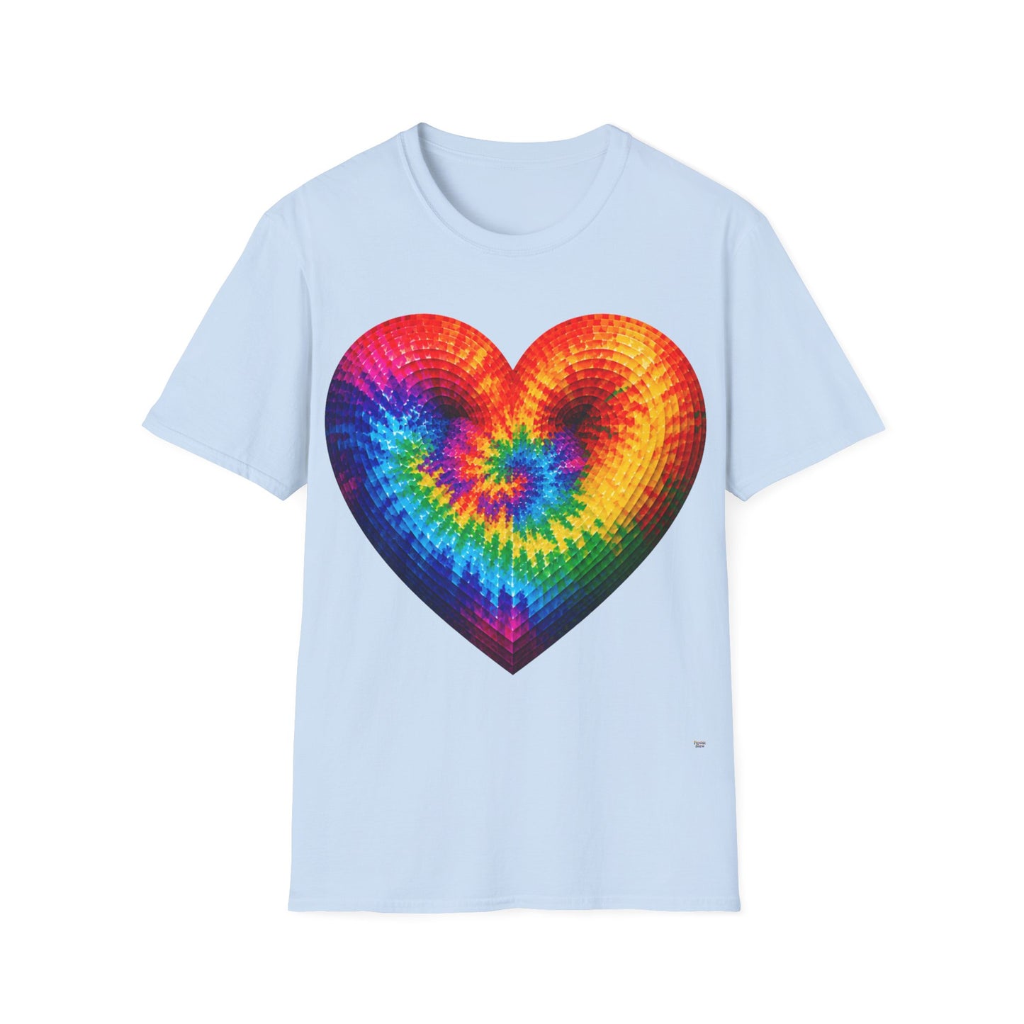 Good Vibes Tie-Dye Heart T-Shirt | 13 Colors | S - 3XL