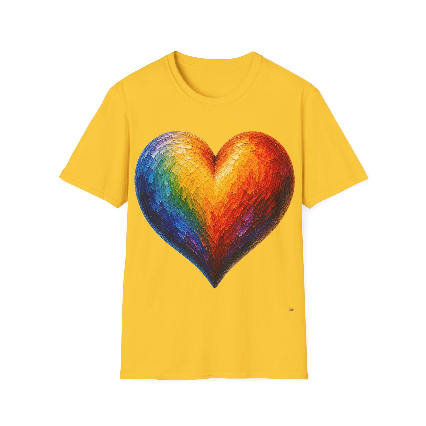 Good Vibes Painted Heart T-Shirt | 13 Colors | S - 3XL