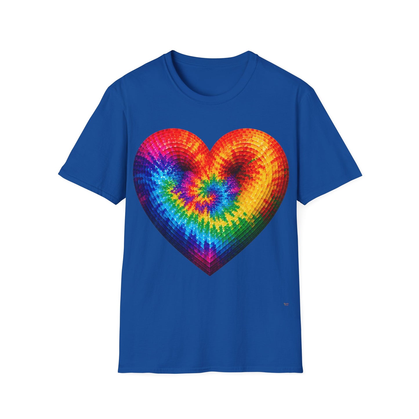 Good Vibes Tie-Dye Heart T-Shirt | 13 Colors | S - 3XL