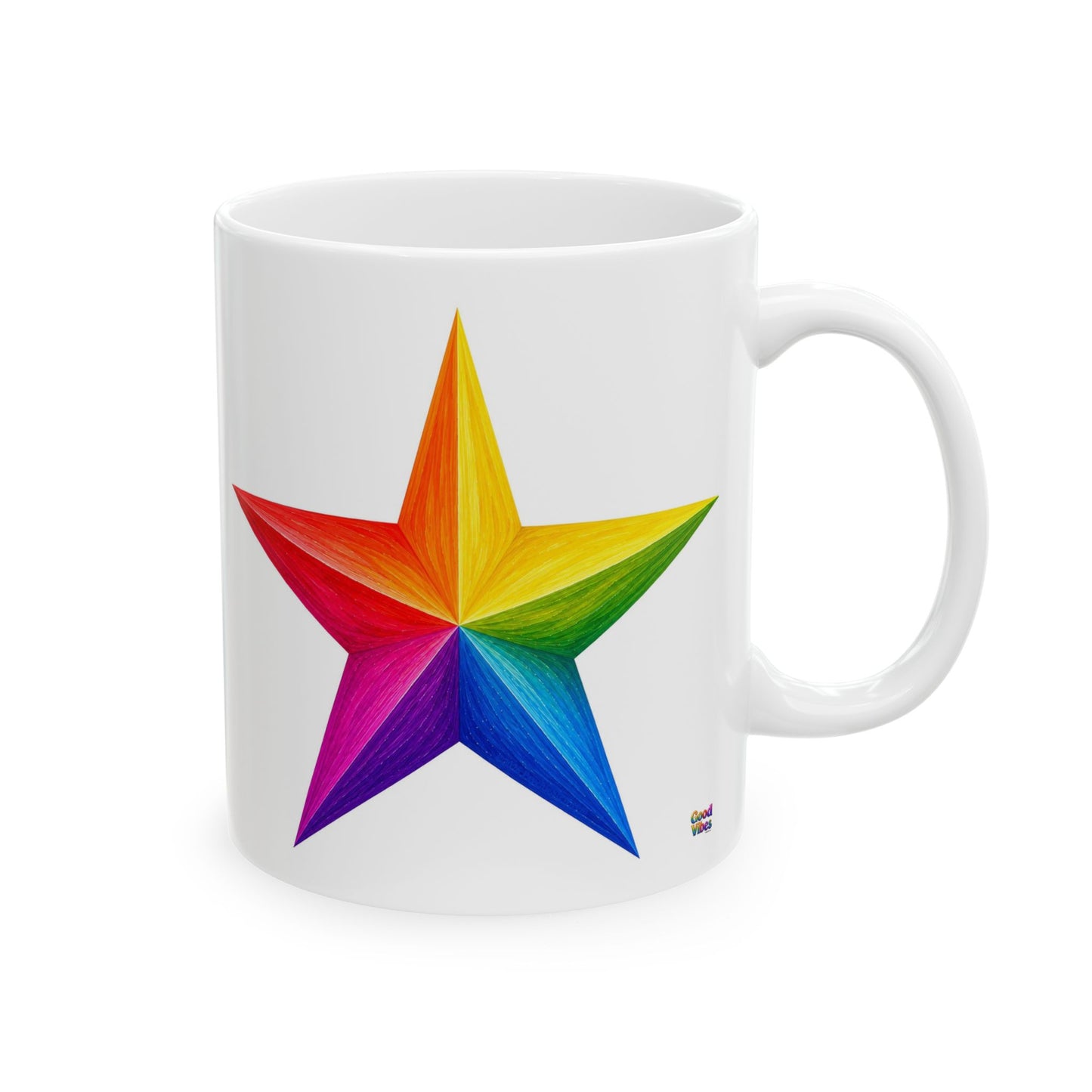 Good Vibes Bright Star Mug | Ceramic Coffee Mug 11oz. | 15oz.