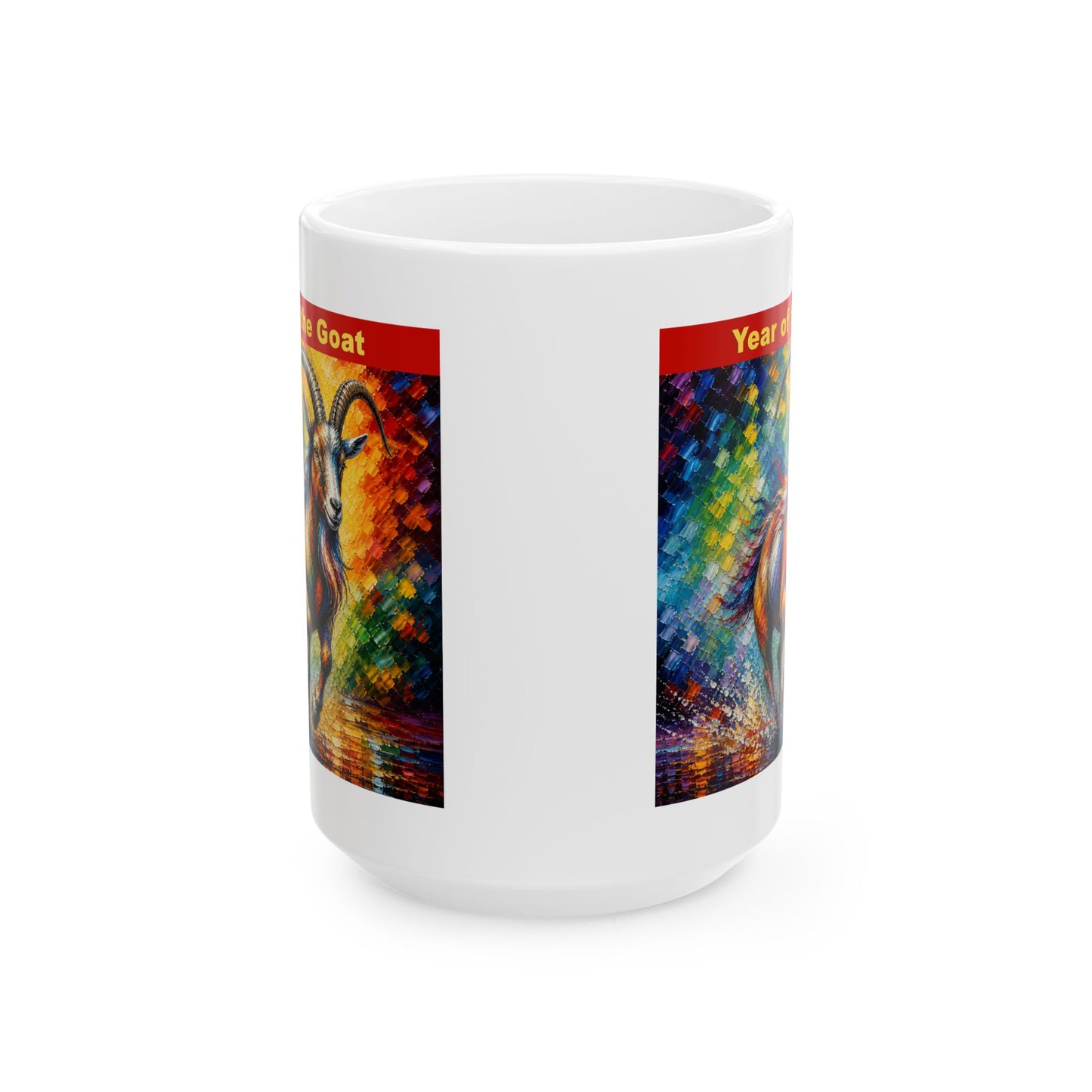 Eastern Year of the Goat Mug | Ceramic Coffee Mug 11oz. | 15oz.