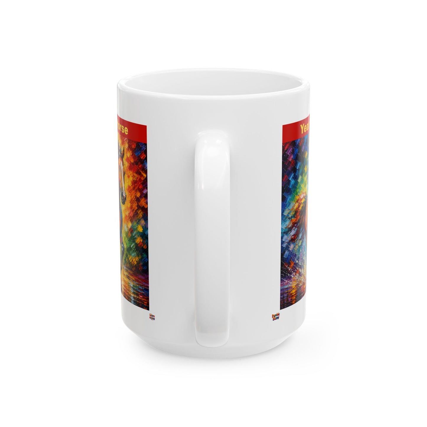 Eastern Year of the Horse Mug | Ceramic Coffee Mug 11oz. | 15oz.