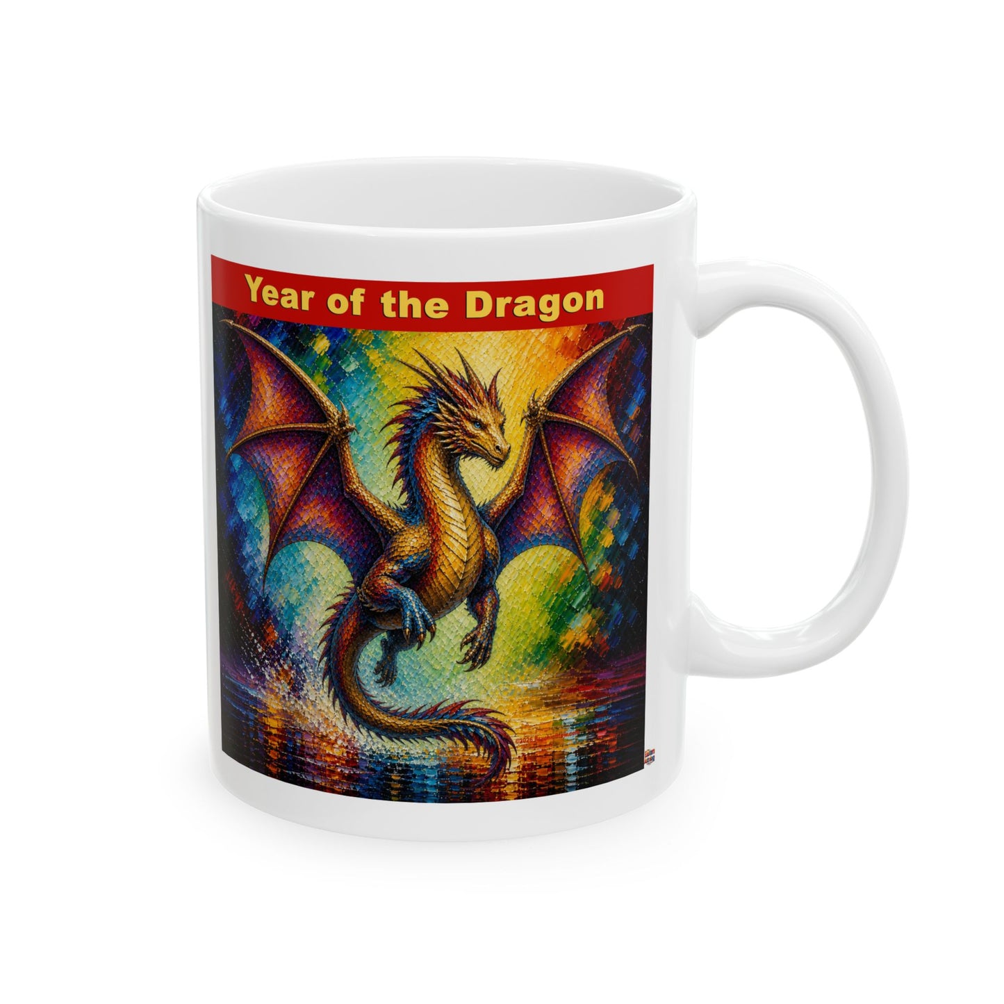 Eastern Year of the Dragon Mug | Ceramic Coffee Mug 11oz. | 15oz.