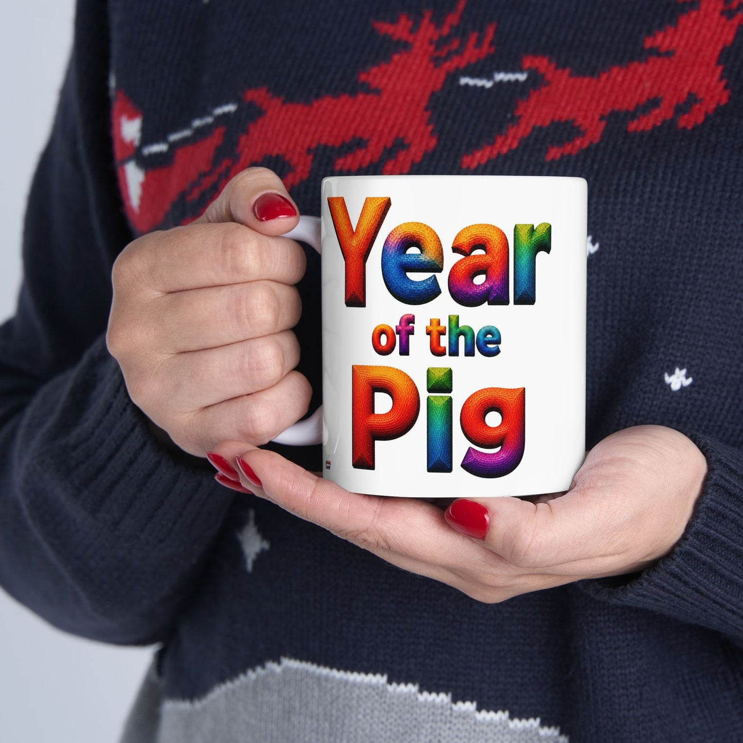 Year of the Pig Mug | Ceramic Coffee Mug 11oz. | 15oz.