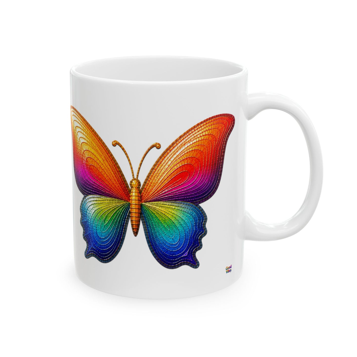 Good Vibes Butterfly Mug | Ceramic Coffee Mug 11 oz. | 15oz.