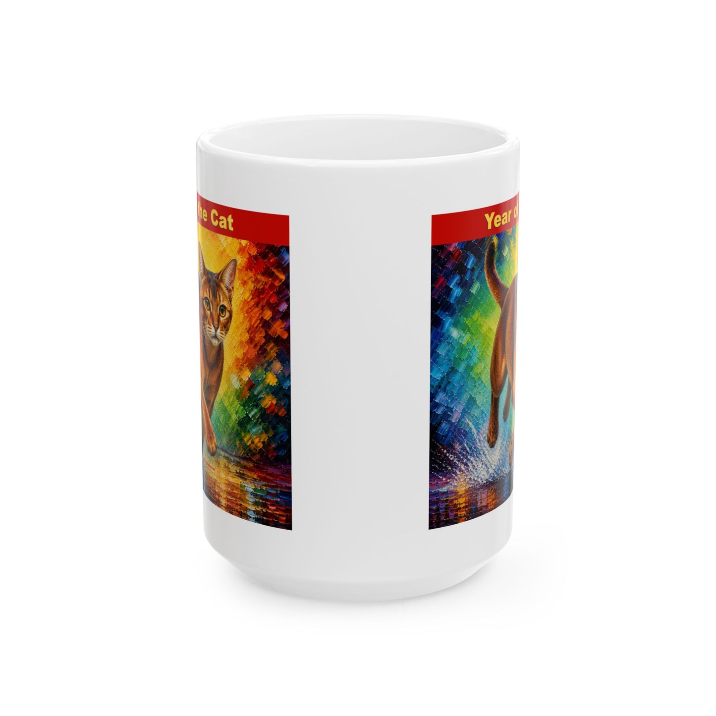Eastern Year of the Cat Mug | Ceramic Coffee Mug 11oz. | 15oz.