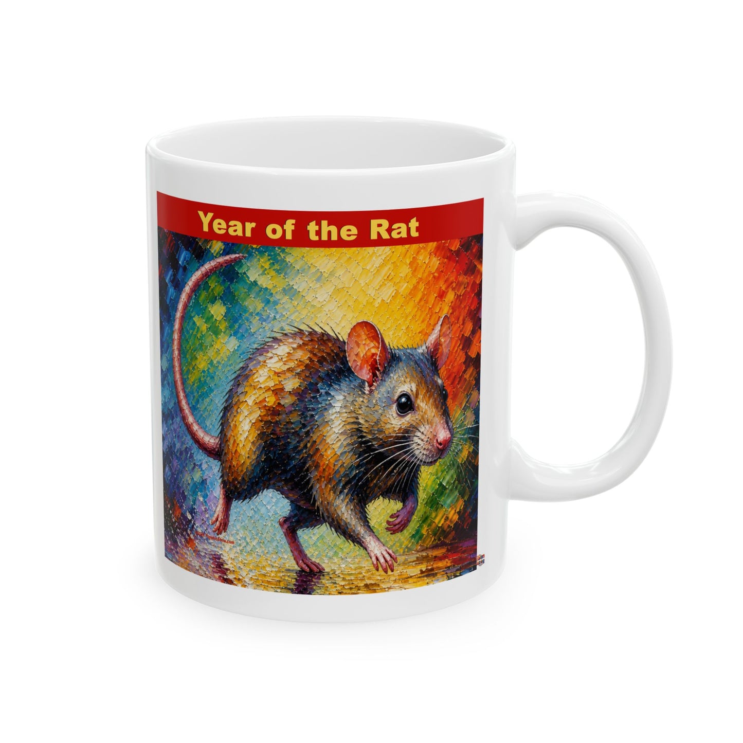 Eastern Year of the Rat Mug | Ceramic Coffee Mug 11oz. | 15oz.