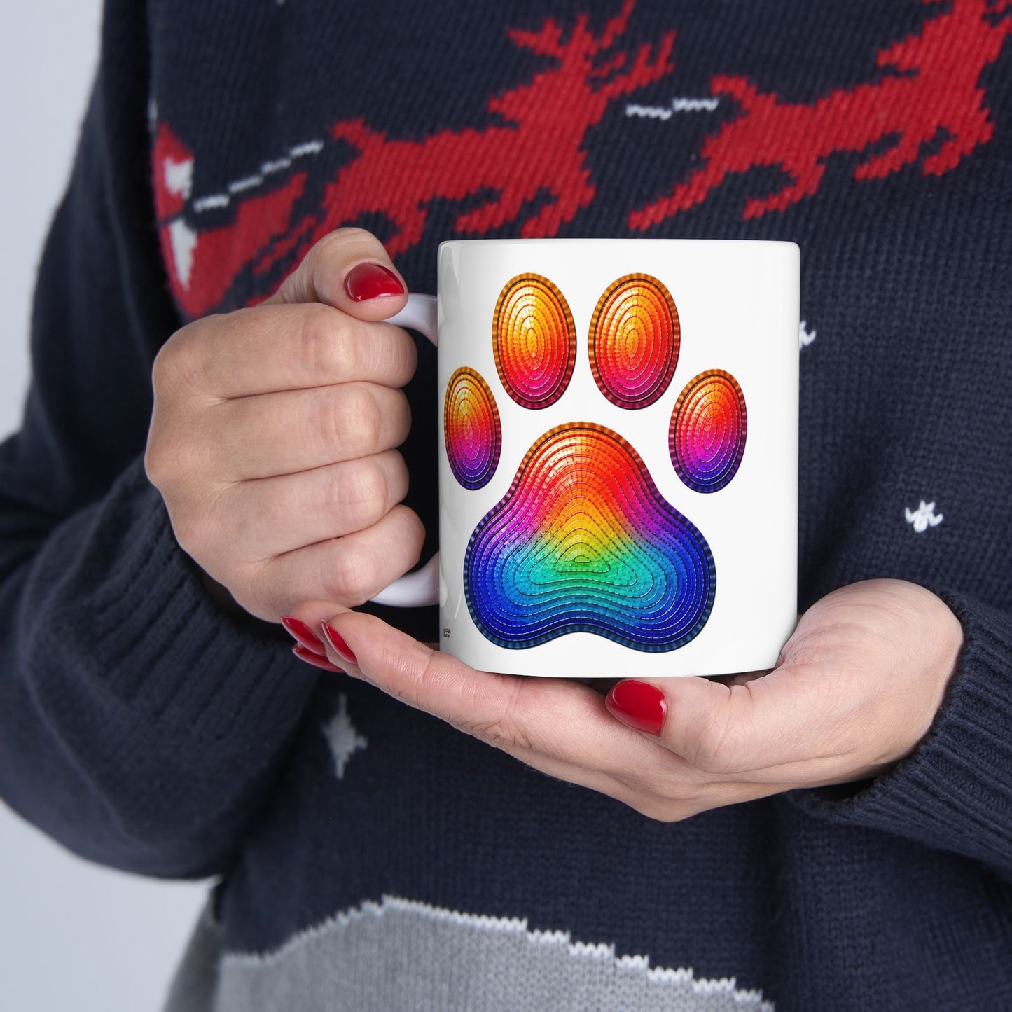 Good Vibes Paw Mug | Ceramic Coffee Mug 11oz. | 15oz.