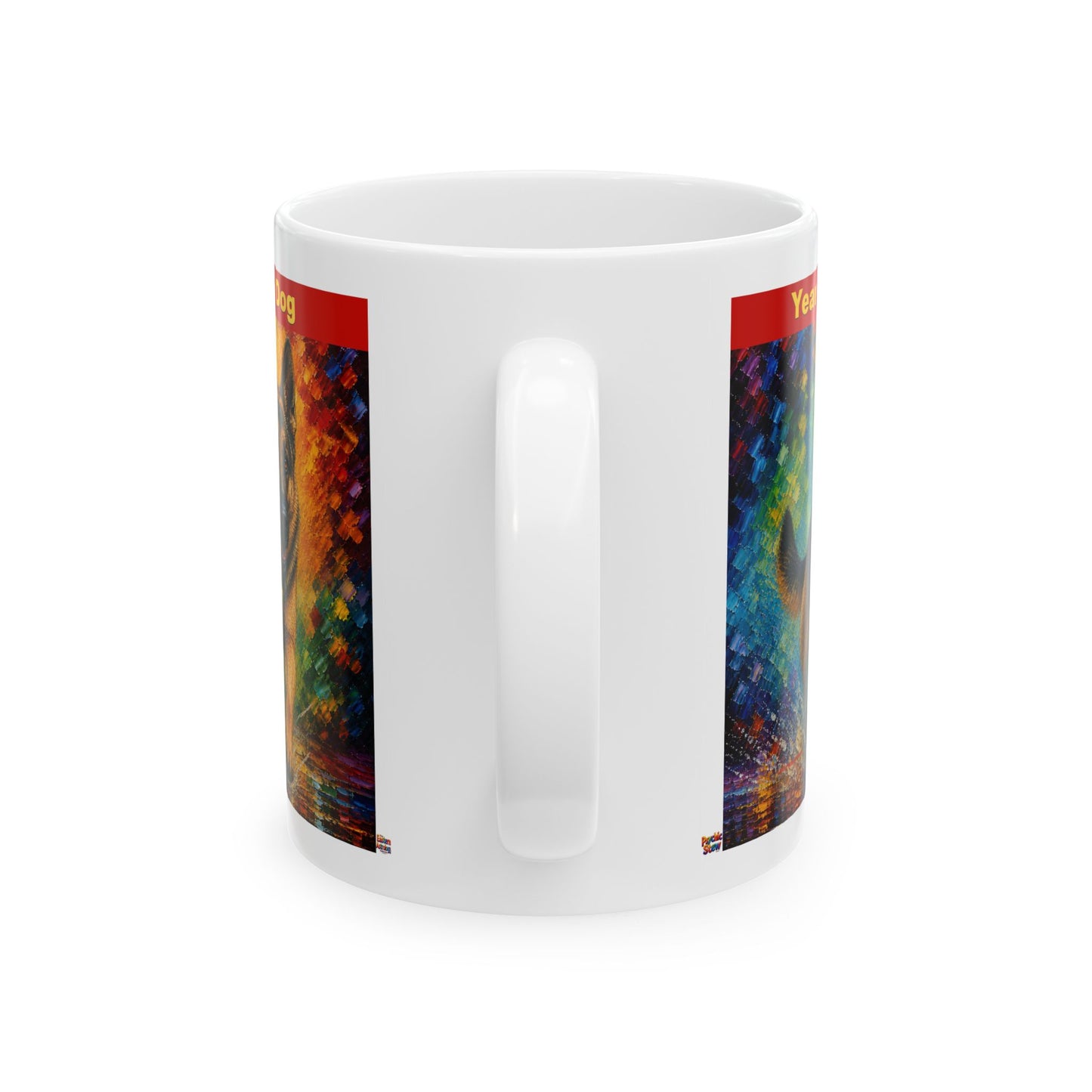 Eastern Year of the Dog Mug | Ceramic Coffee Mug 11oz. | 15oz.