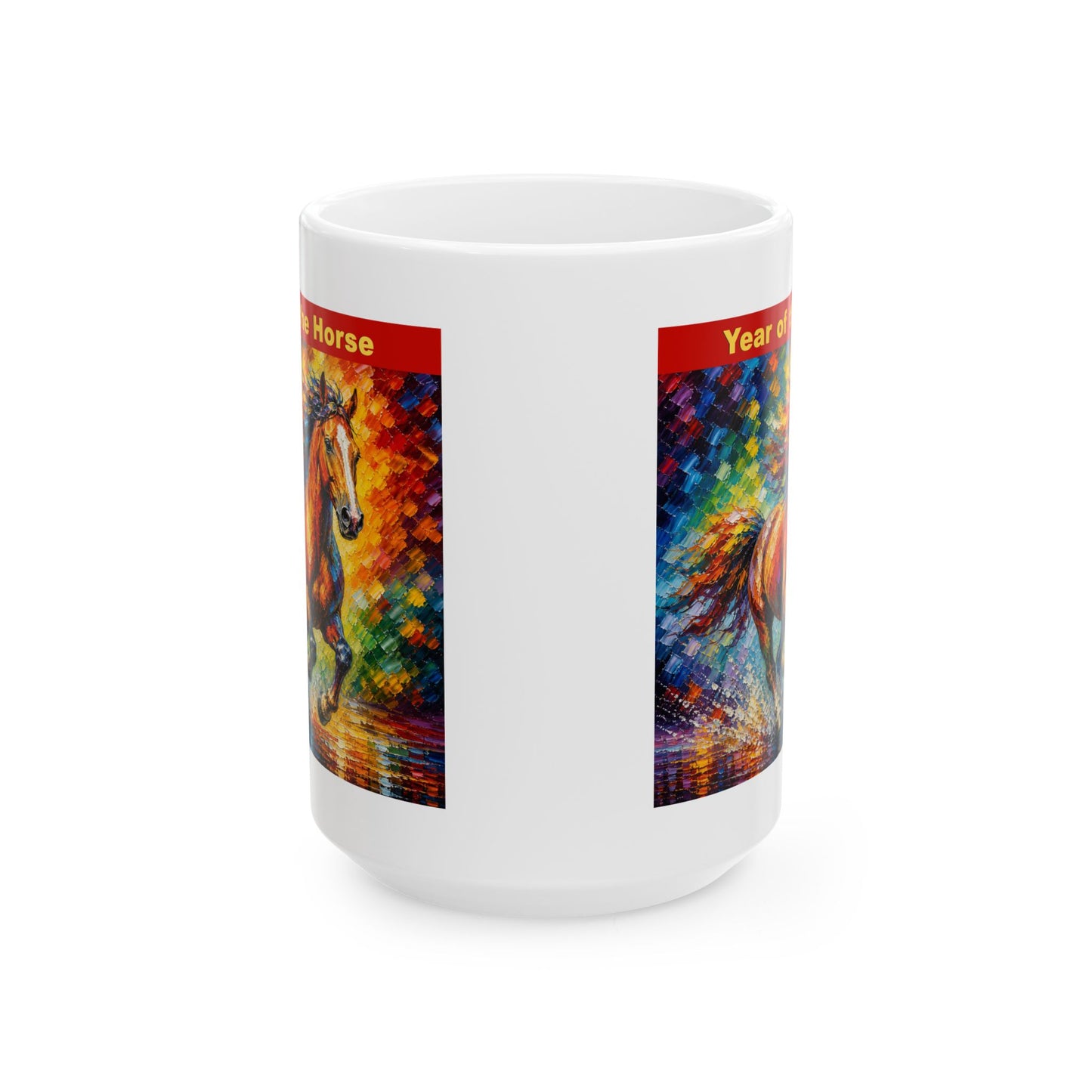 Eastern Year of the Horse Mug | Ceramic Coffee Mug 11oz. | 15oz.