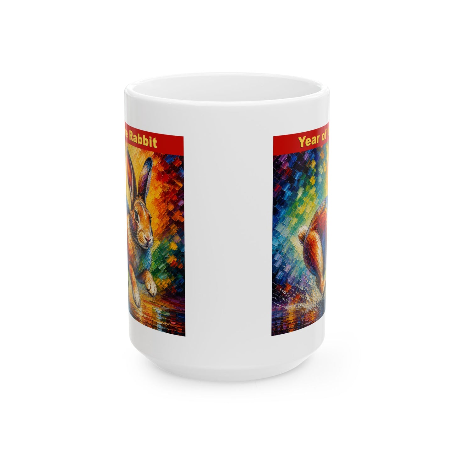 Eastern Year of the Rabbit Mug | Ceramic Coffee Mug 11oz. | 15oz.