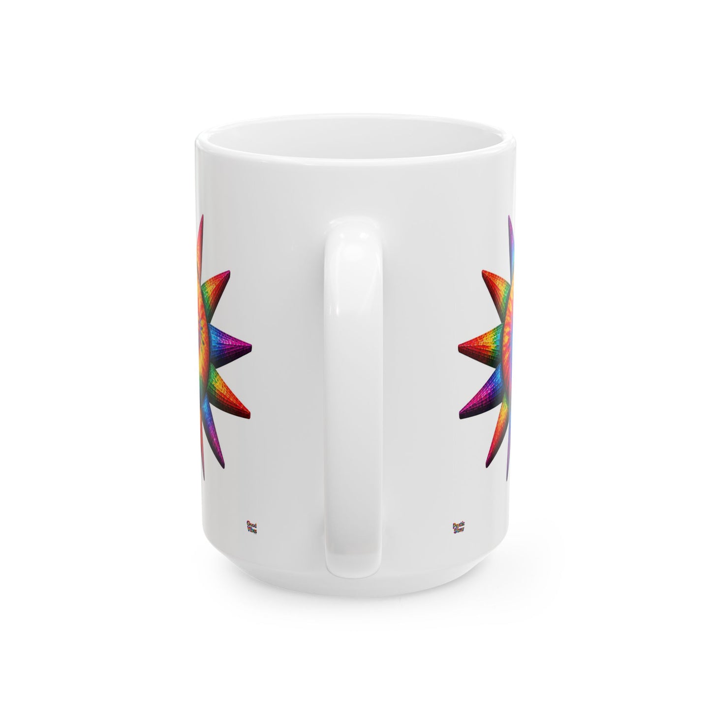Good Vibes Tie-Dye Sun Mug | Ceramic Coffee Mug 11oz. | 15oz.