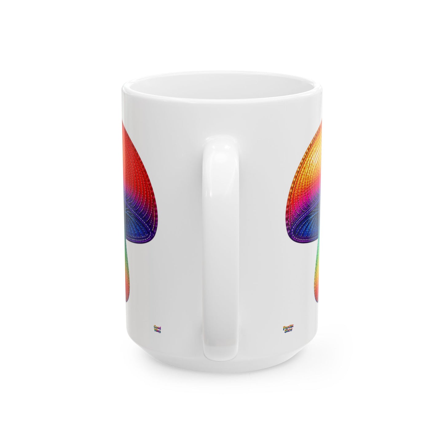 Good Vibes Mushroom Mug | Ceramic Coffee Mug 11oz. | 15oz.