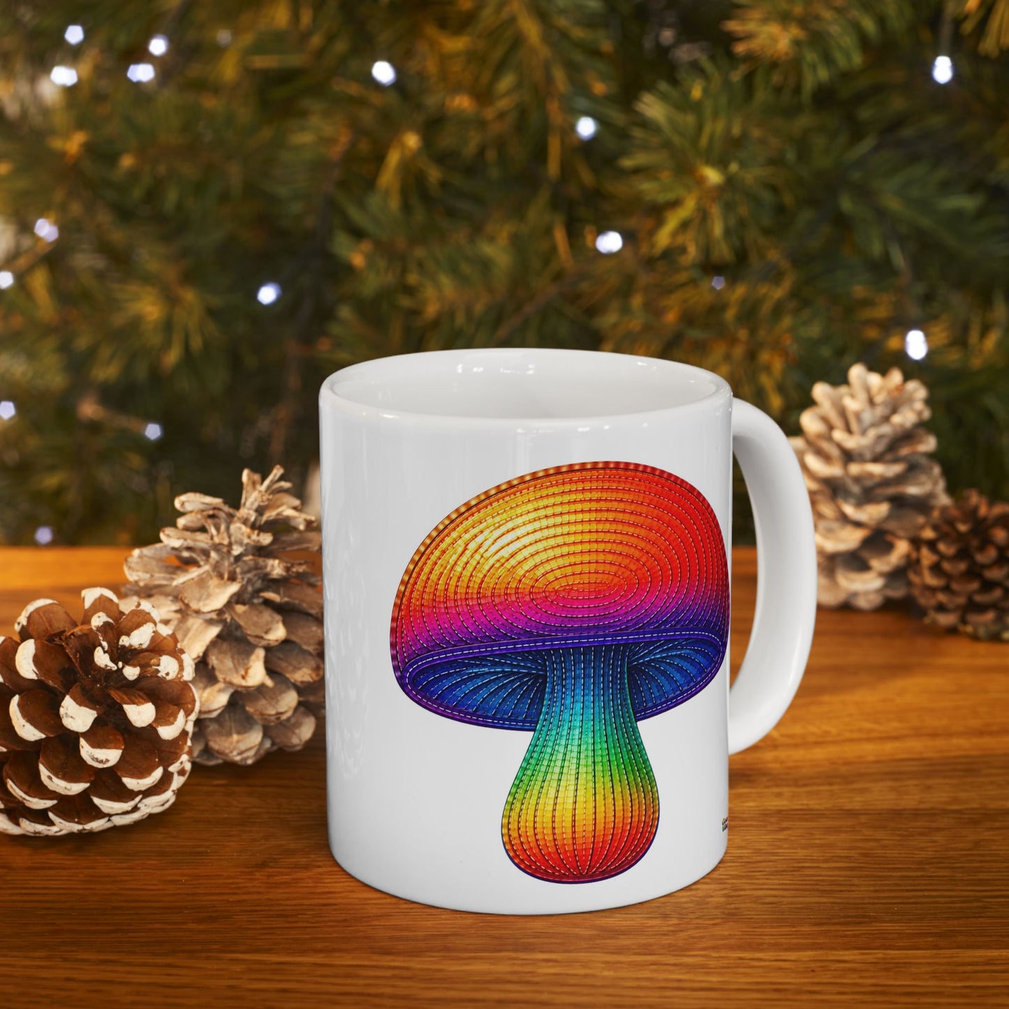 Good Vibes Mushroom Mug | Ceramic Coffee Mug 11oz. | 15oz.