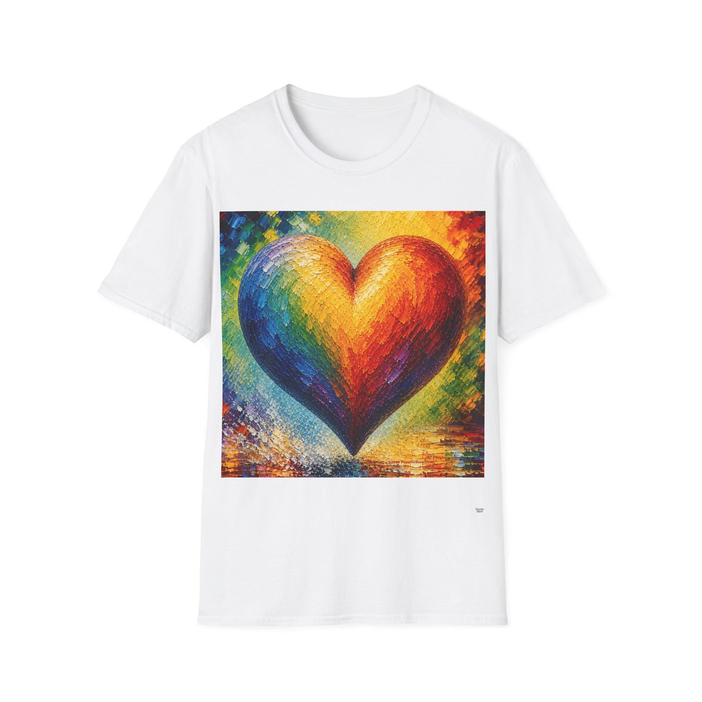 Good Vibes Pretty Painted Heart T-Shirt | 13 Colors | S - 3XL