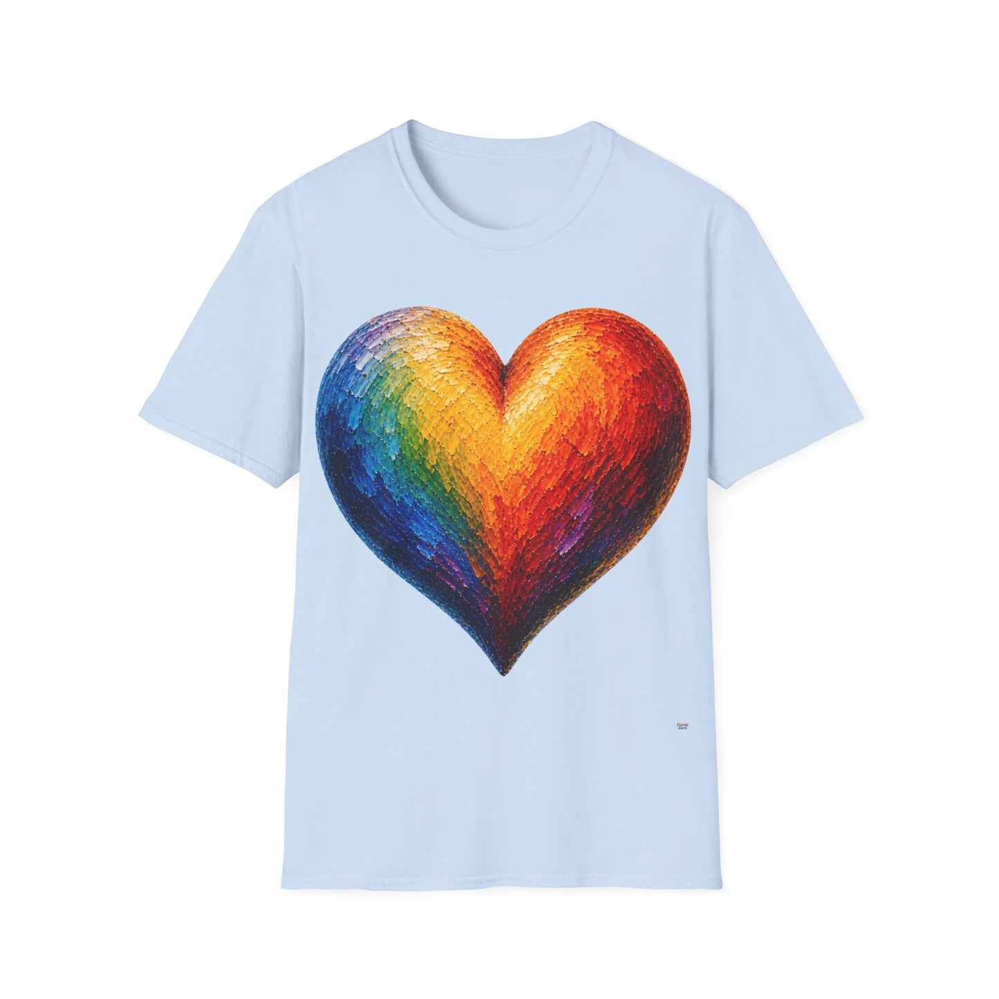 Good Vibes Painted Heart T-Shirt | 13 Colors | S - 3XL