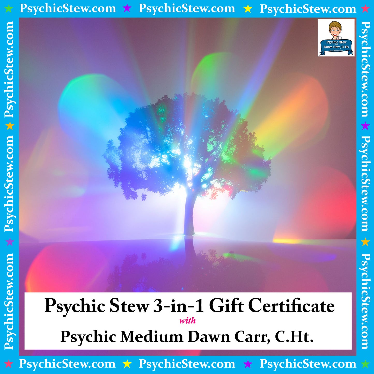 Psychic Stew's 3-in-1 Gift Certificate (Psychic Medium Reading, Astrology Report, Guided Meditation)
